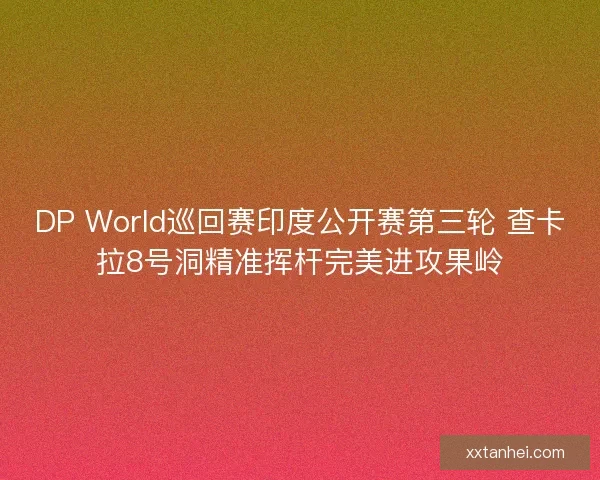 DP World巡回赛印度公开赛第三轮 查卡拉8号洞精准挥杆完美进攻果岭